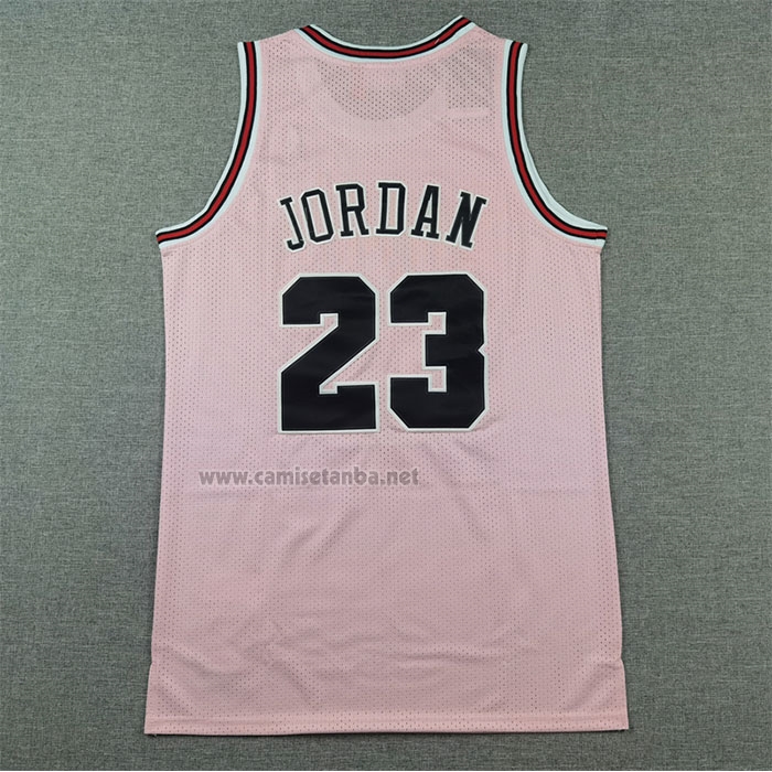 Camiseta Chicago Bulls Michael Jordan #23 Mitchell & Ness 1997-98 Rosa